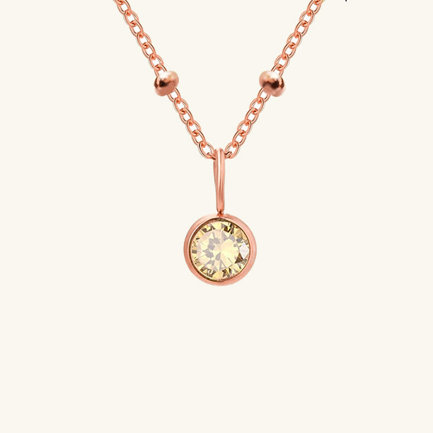 Cassiopeia Birthstone Pendant Necklace
