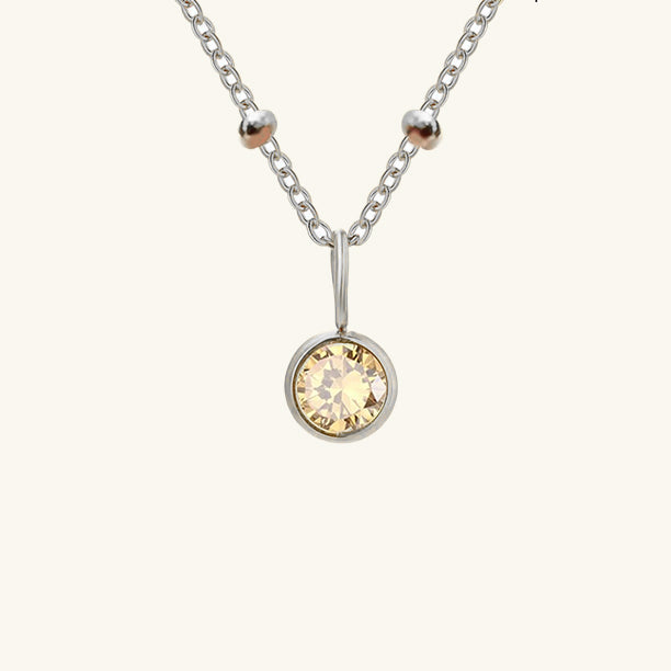 Cassiopeia Birthstone Pendant Necklace