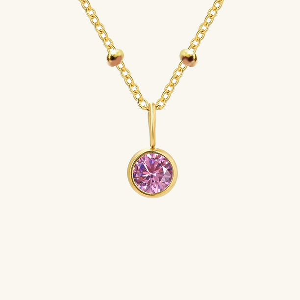 Cassiopeia Birthstone Pendant Necklace