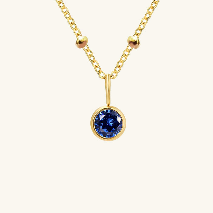 Cassiopeia Birthstone Pendant Necklace