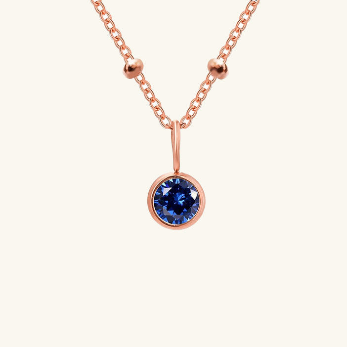 Cassiopeia Birthstone Pendant Necklace