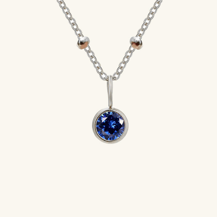 Cassiopeia Birthstone Pendant Necklace