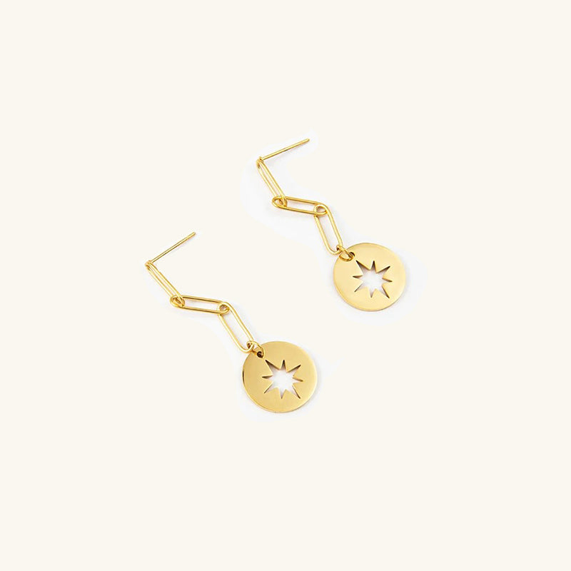 Amara Hollow Star Earrings