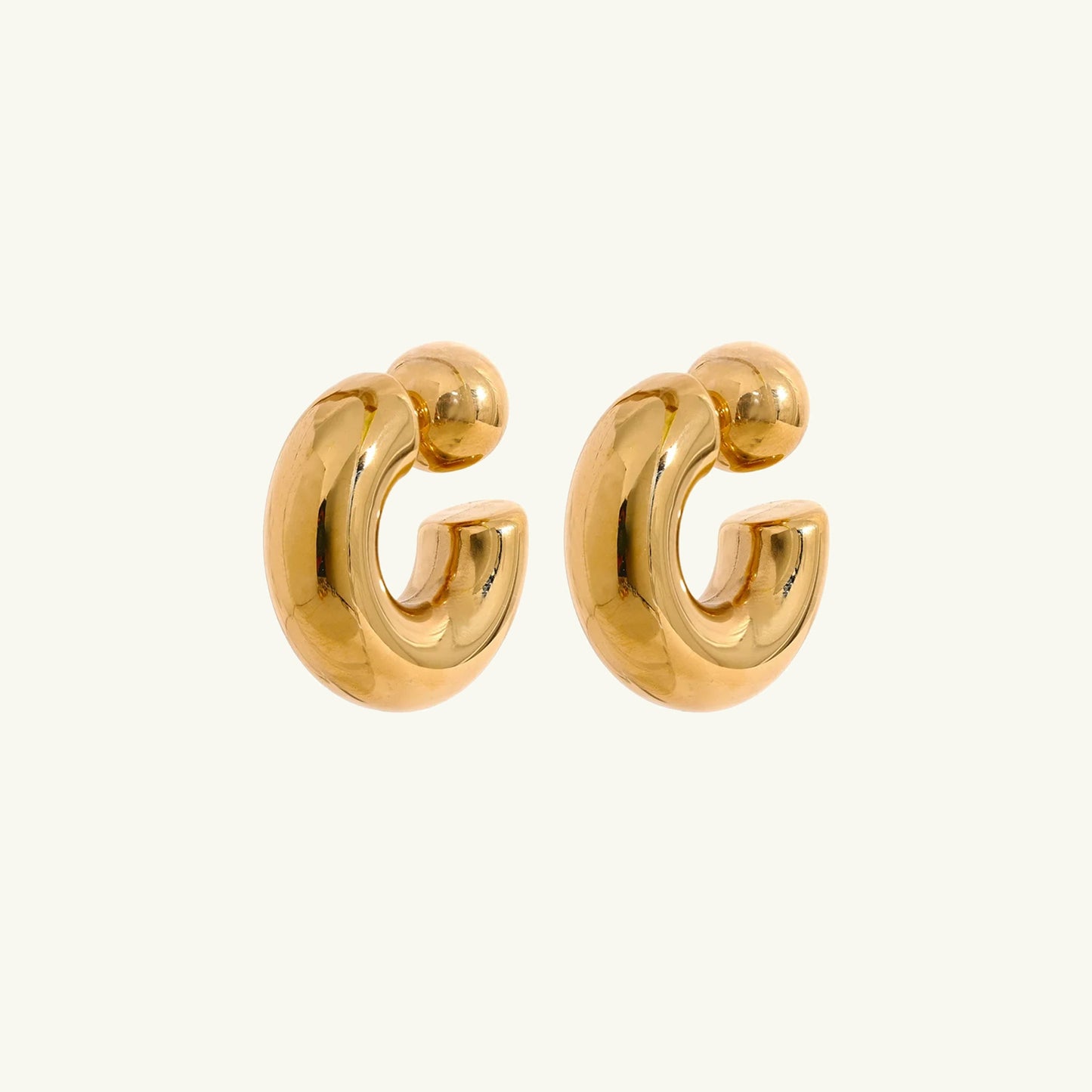 Thick Roundy Earrings
