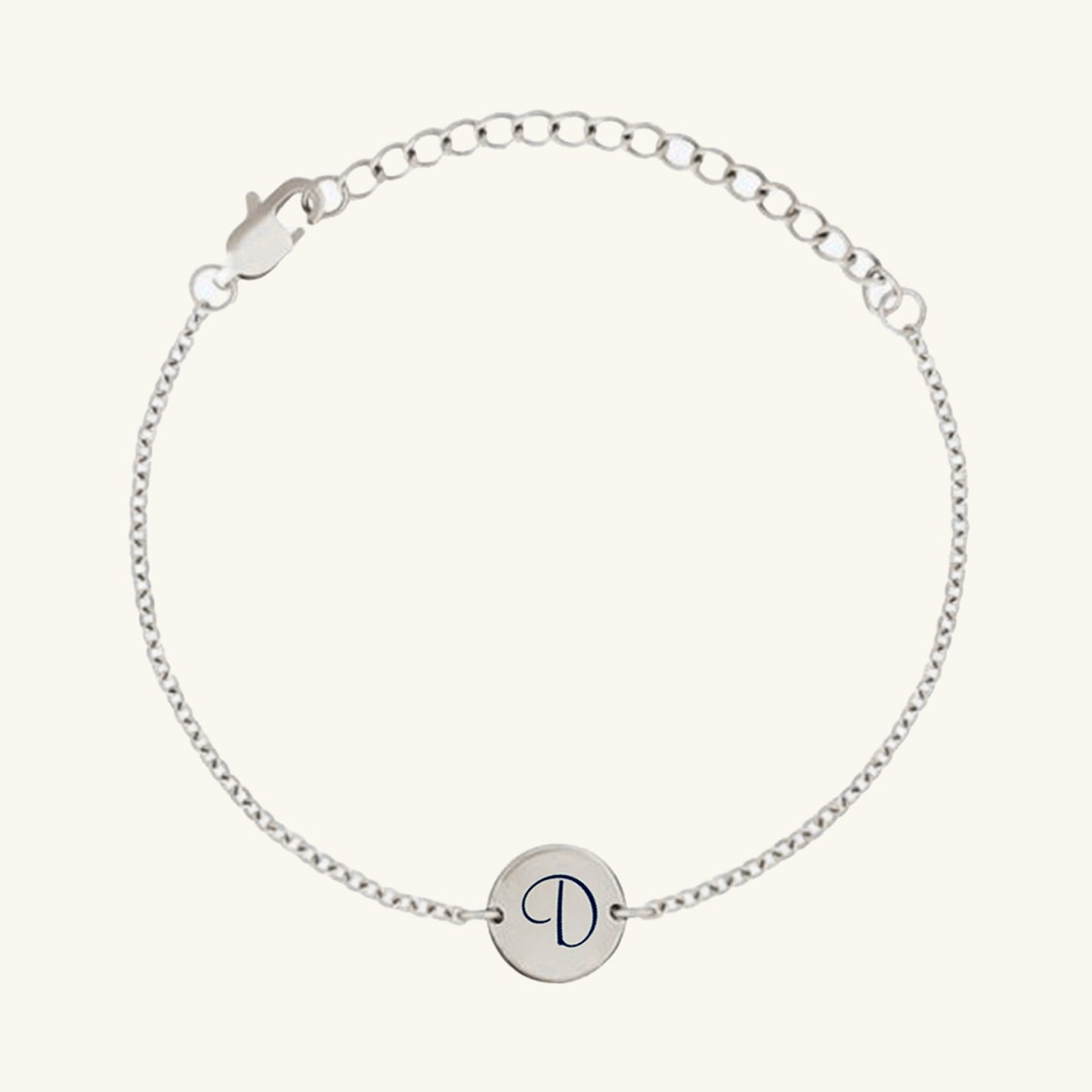 Engraved Initial Coin Bracelet - Wrenlee