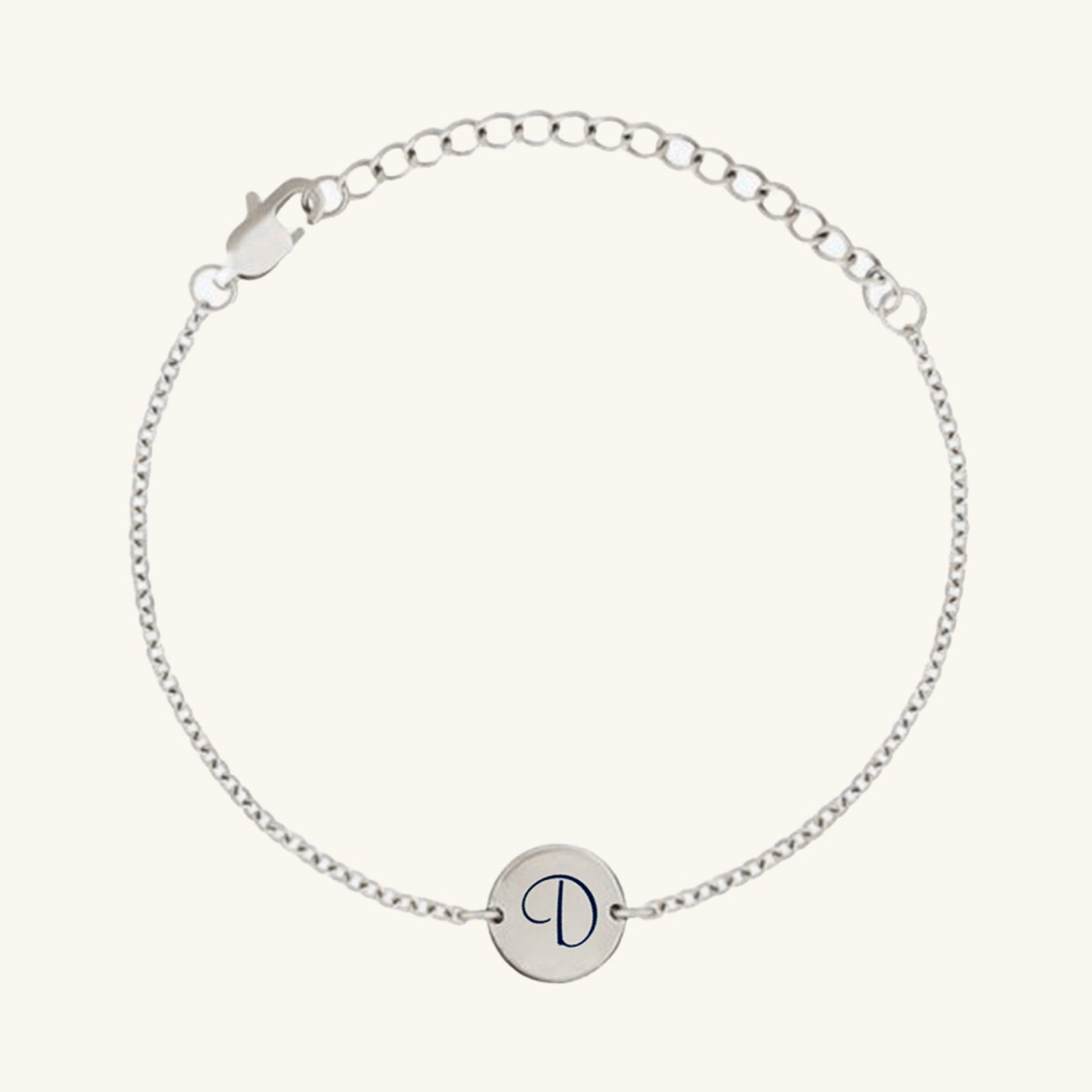 Engraved Initial Coin Bracelet - Wrenlee