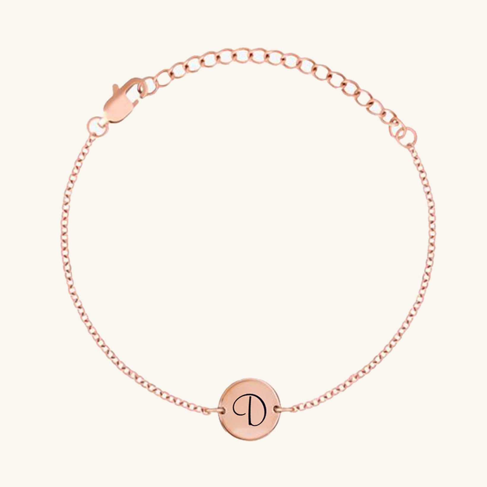 Engraved Initial Coin Bracelet - Wrenlee