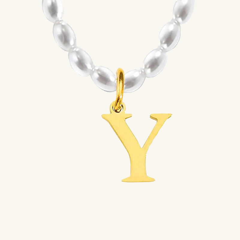 Initial Pearl Choker