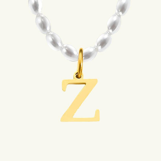 Initial Pearl Choker