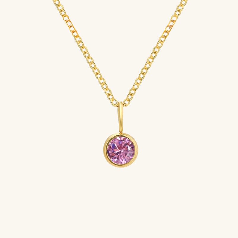 Eileithyia Birthstone Charm Necklace - Wrenlee