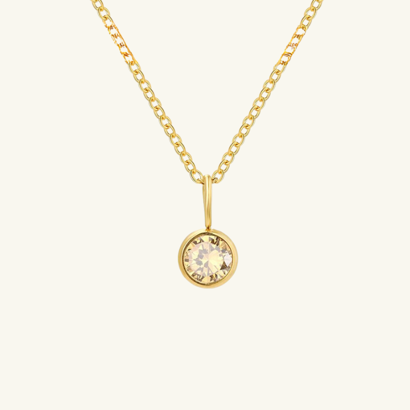 Eileithyia Birthstone Charm Necklace - Wrenlee