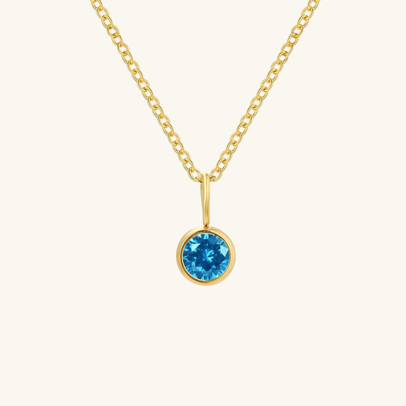 Eileithyia Birthstone Charm Necklace - Wrenlee
