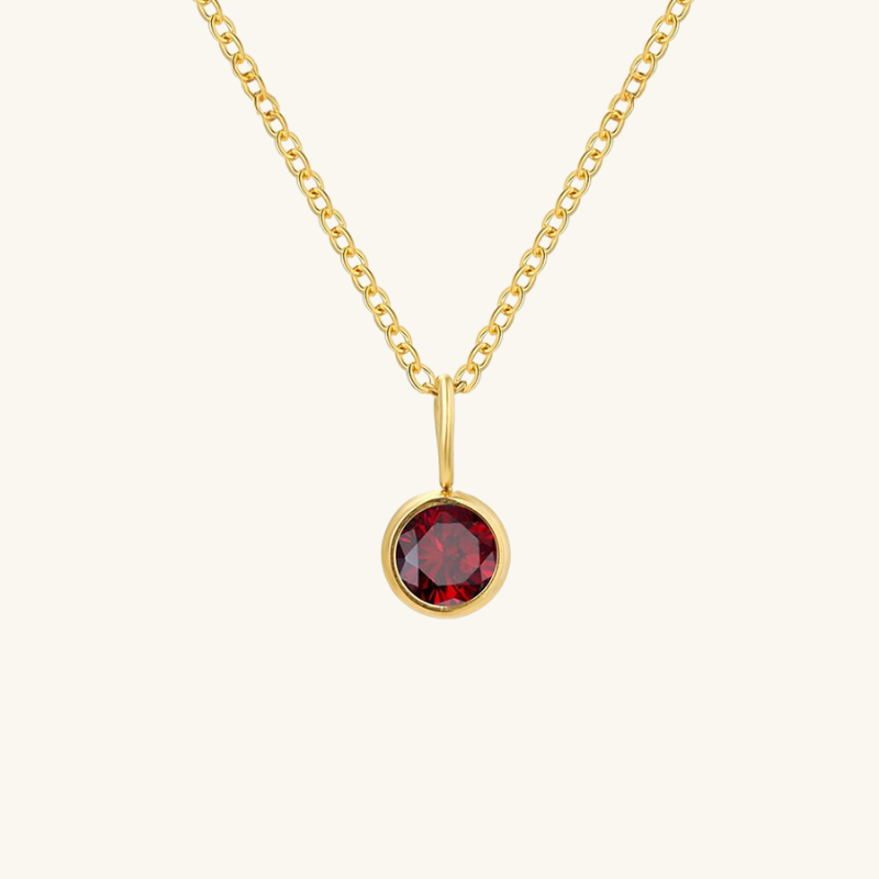 Eileithyia Birthstone Charm Necklace - Wrenlee
