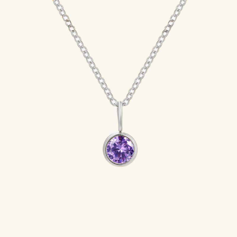 Eileithyia Birthstone Charm Necklace - Wrenlee