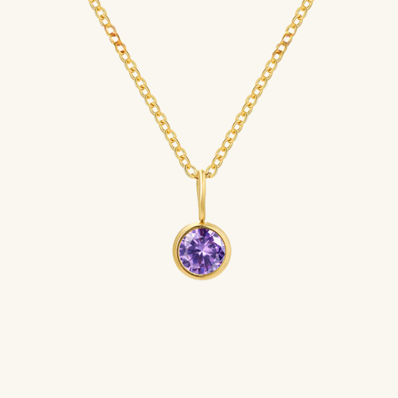 Eileithyia Birthstone Charm Necklace - Wrenlee