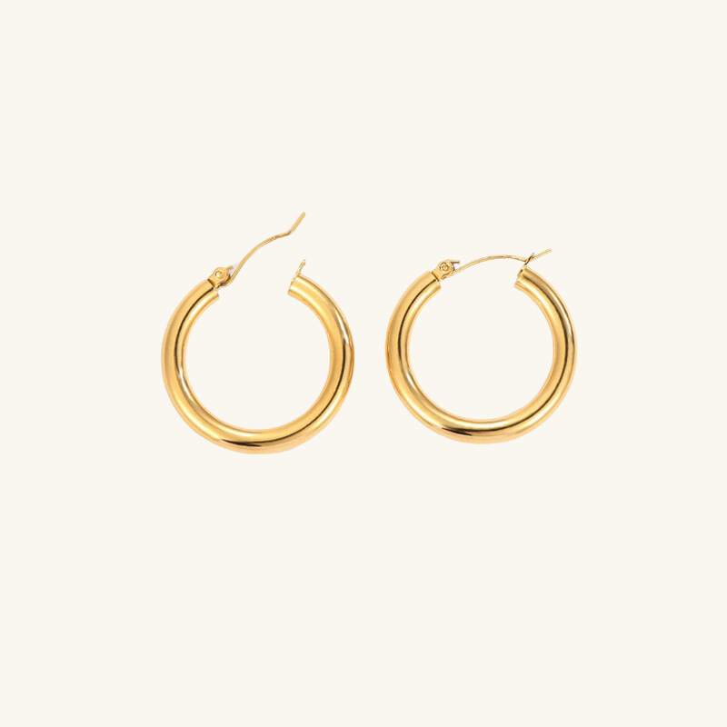 Chunky Hoop Earrings - Wrenlee