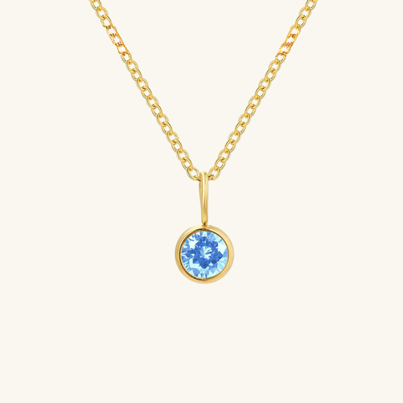 Eileithyia Birthstone Charm Necklace - Wrenlee