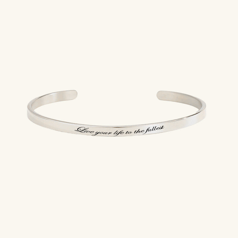 Classic Engraved Cuff Bracelet - Wrenlee