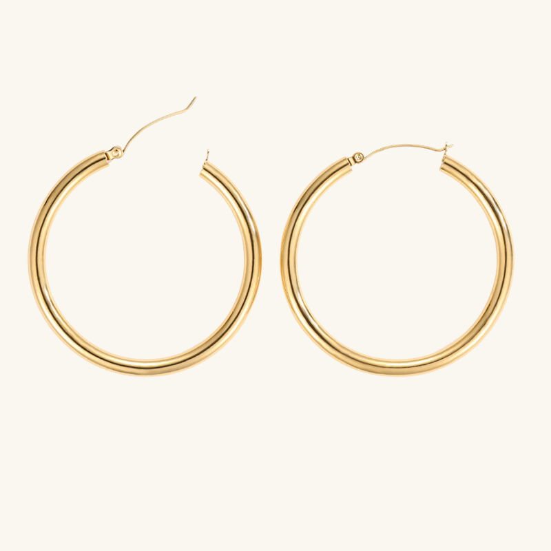 Chunky Hoop Earrings - Wrenlee