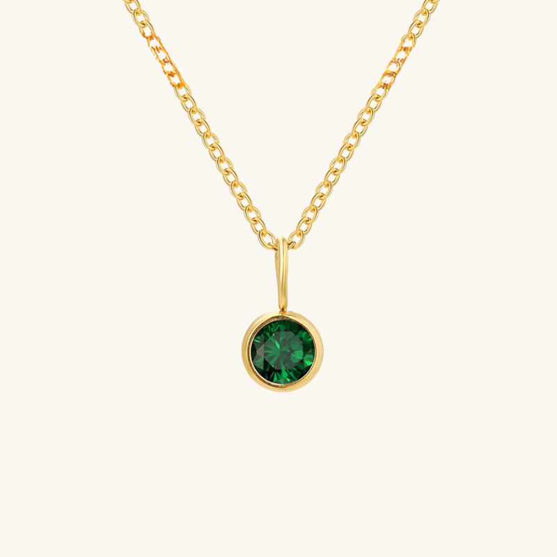 Eileithyia Birthstone Charm Necklace - Wrenlee