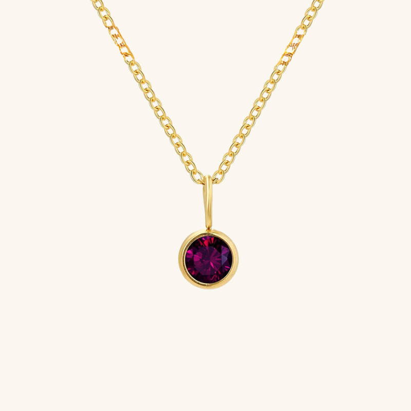 Eileithyia Birthstone Charm Necklace - Wrenlee