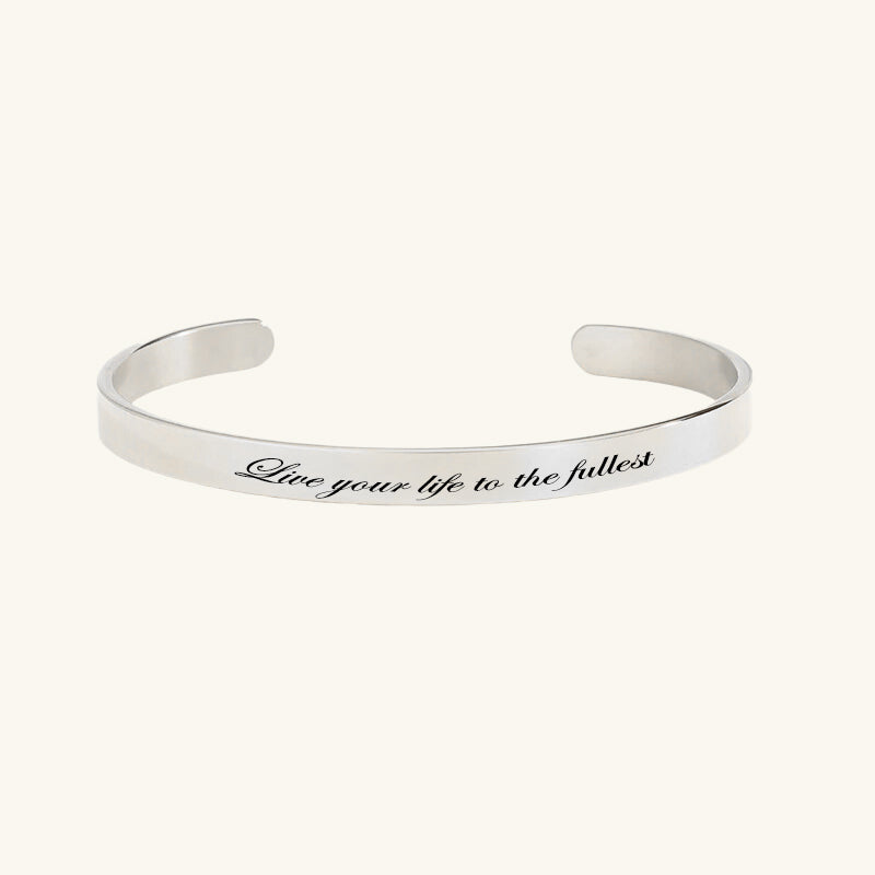 Classic Engraved Cuff Bracelet - Wrenlee