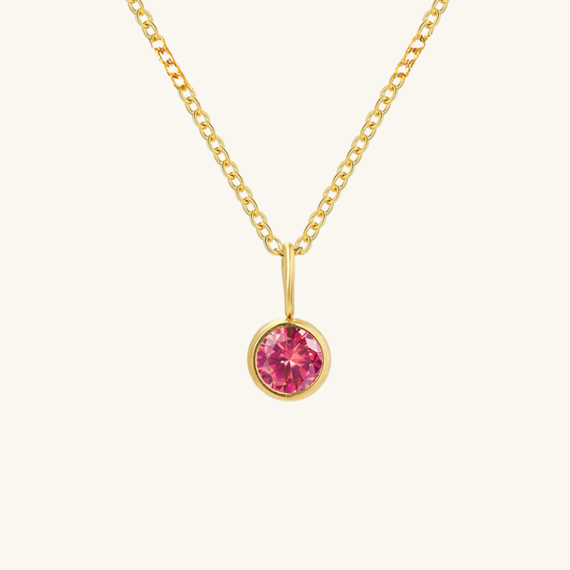 Eileithyia Birthstone Charm Necklace - Wrenlee