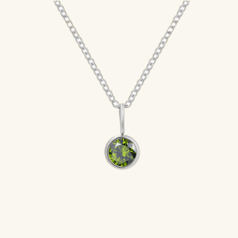 Eileithyia Birthstone Charm Necklace - Wrenlee