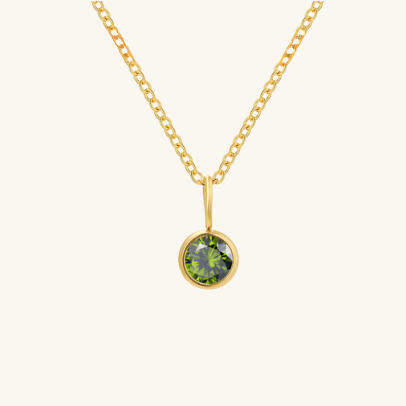 Eileithyia Birthstone Charm Necklace - Wrenlee