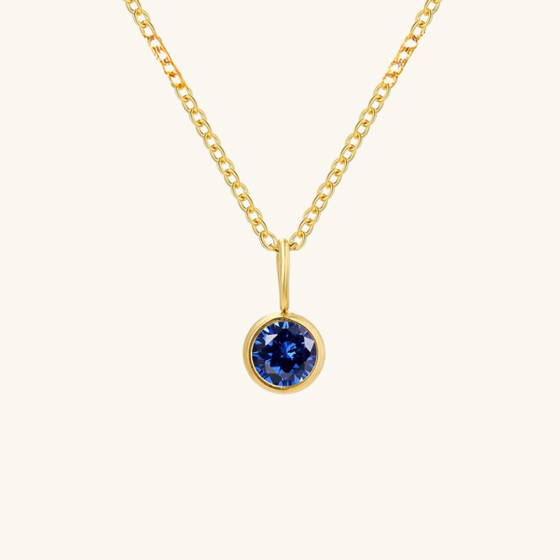 Eileithyia Birthstone Charm Necklace - Wrenlee