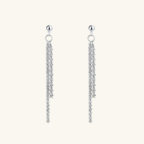 Samantha Long Tassle Earrings - Wrenlee