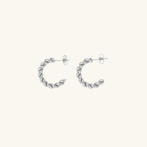 Spiral Twist Hoop Earrings - Wrenlee