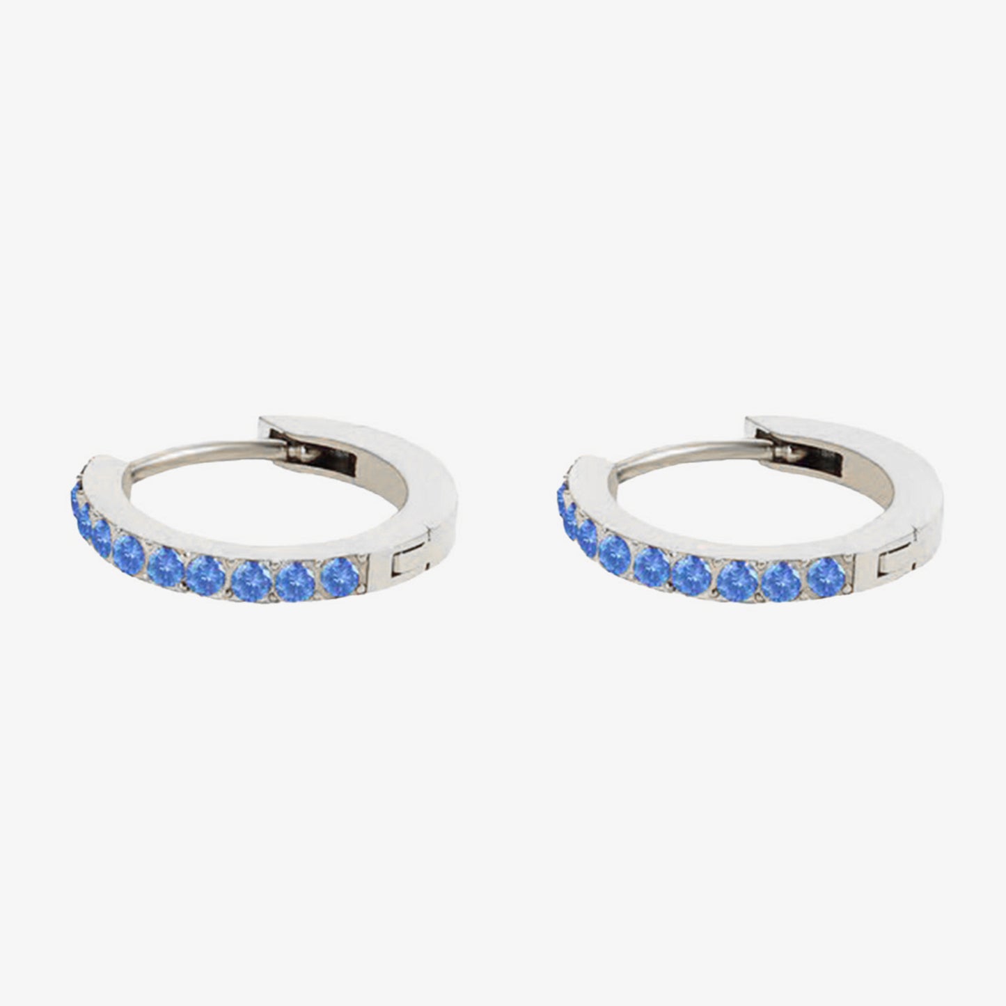 Birthstone Minimal Hoop Earrings - Wrenlee