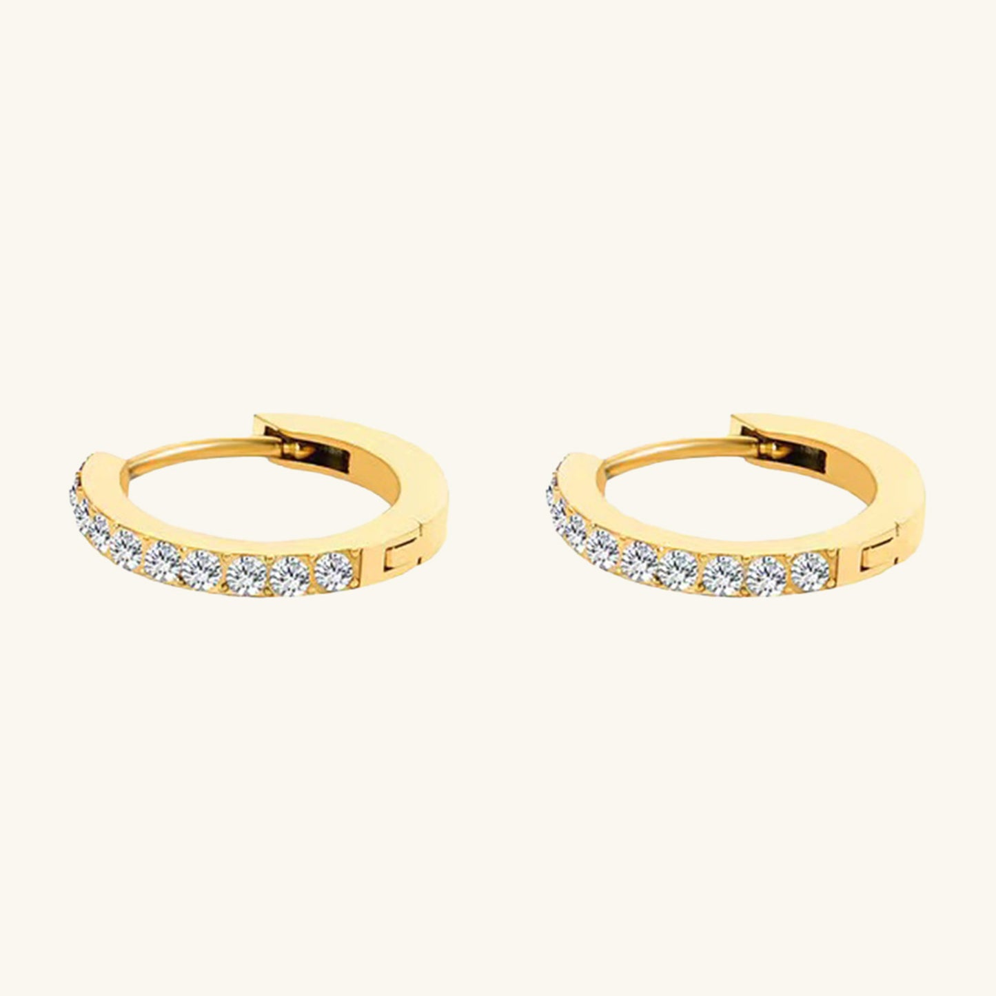 Birthstone Minimal Hoop Earrings - Wrenlee