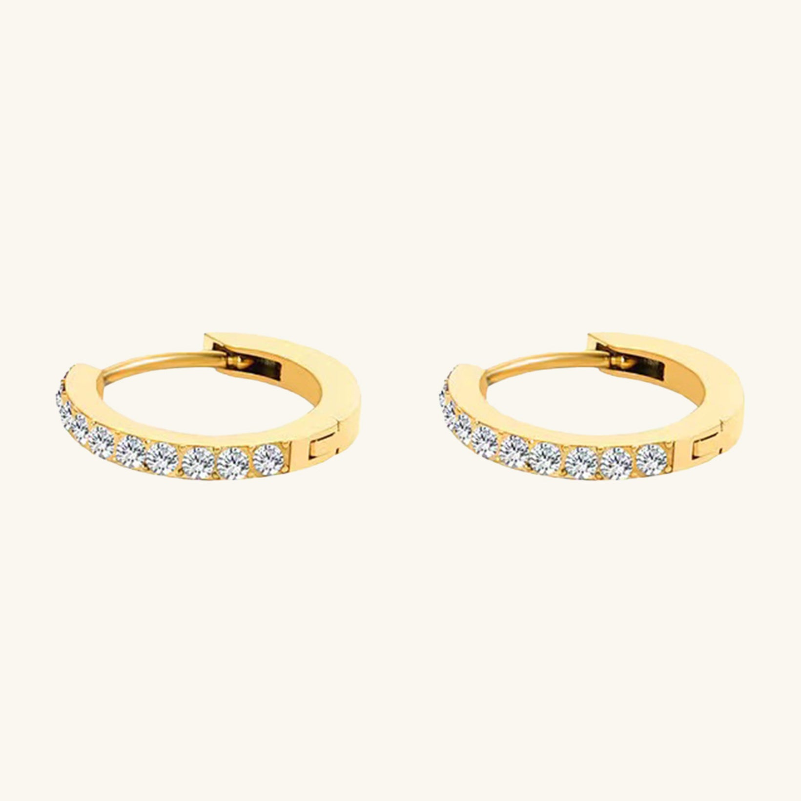 Birthstone Minimal Hoop Earrings - Wrenlee