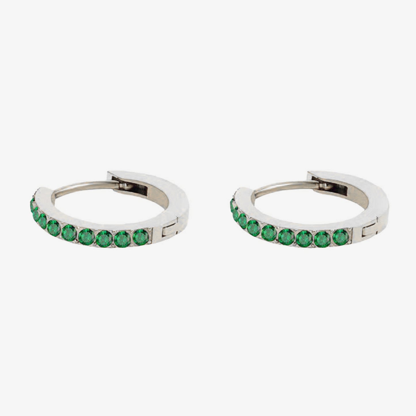 Birthstone Minimal Hoop Earrings - Wrenlee