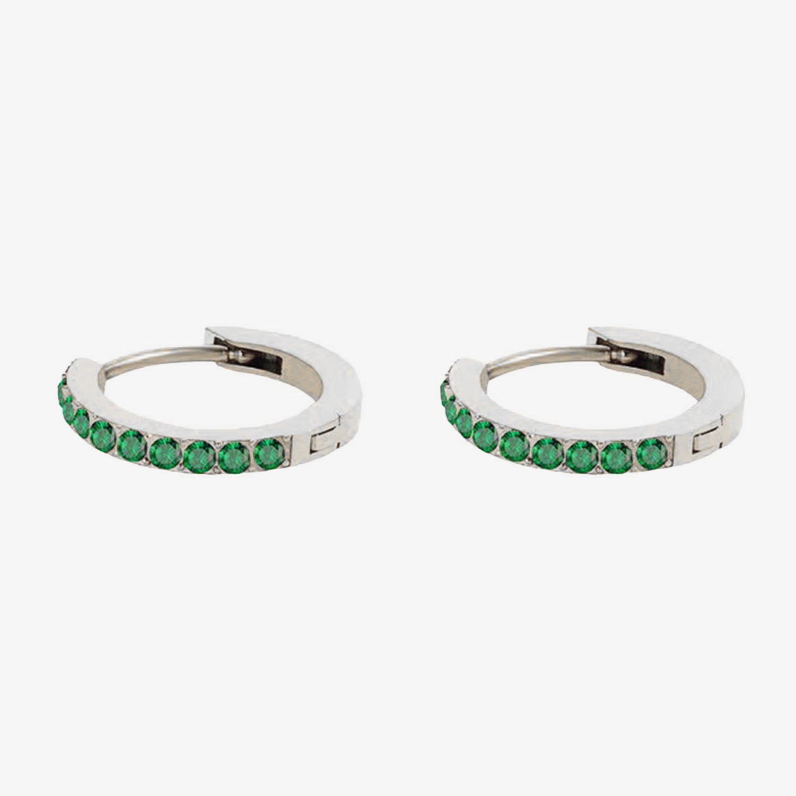 Birthstone Minimal Hoop Earrings - Wrenlee