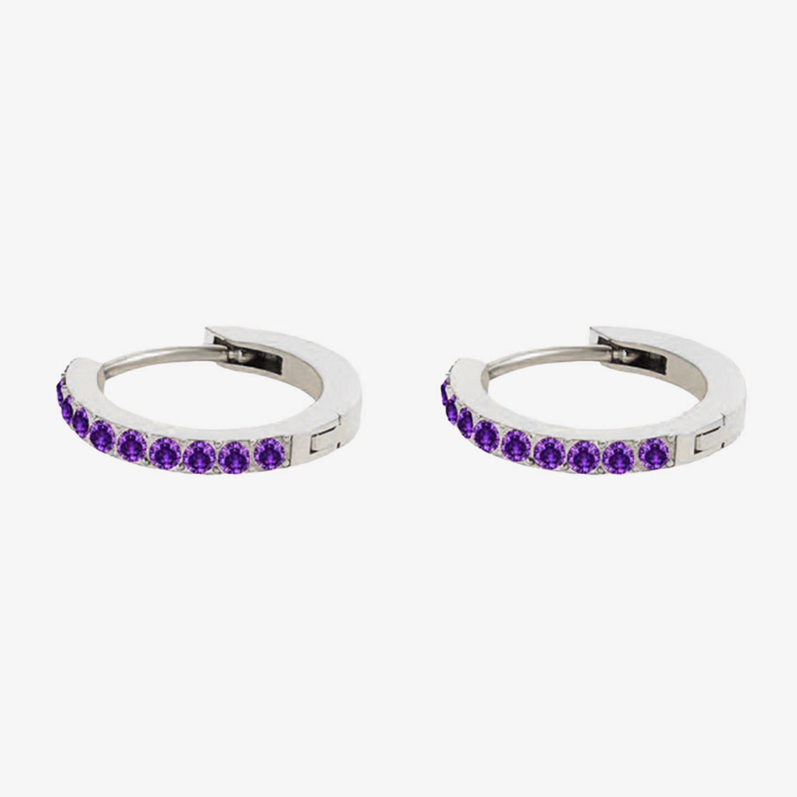 Birthstone Minimal Hoop Earrings - Wrenlee