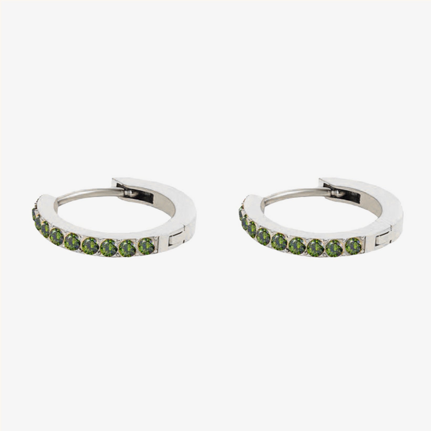 Birthstone Minimal Hoop Earrings - Wrenlee