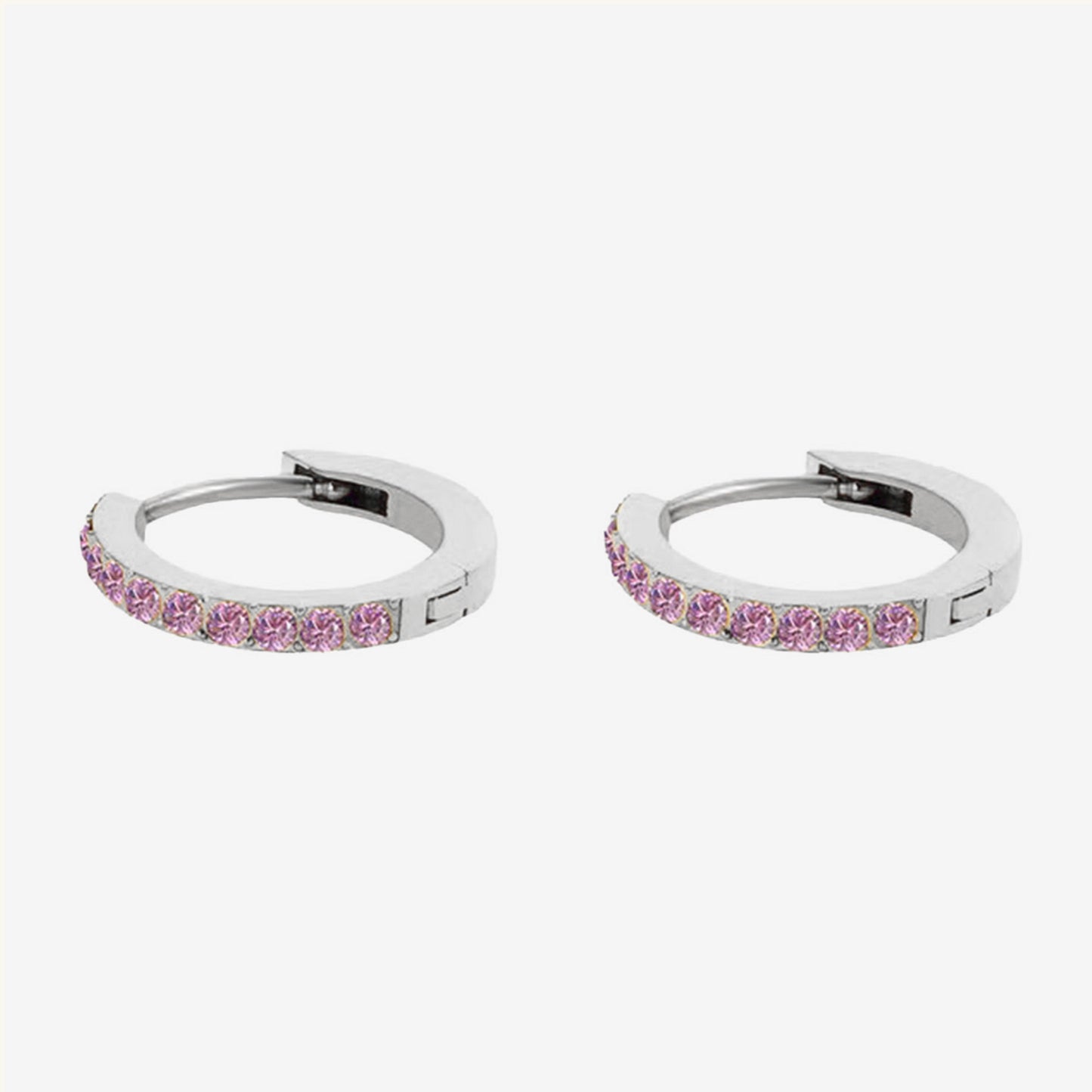 Birthstone Minimal Hoop Earrings - Wrenlee