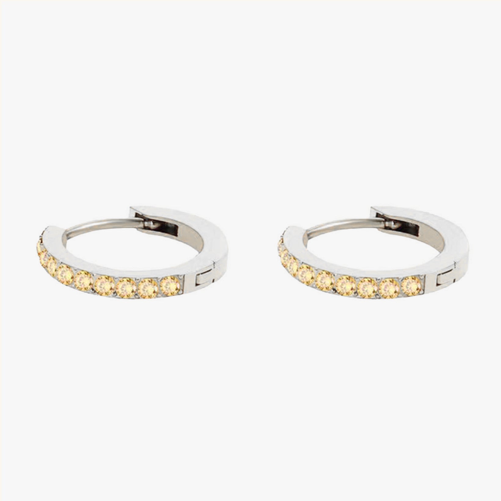 Birthstone Minimal Hoop Earrings - Wrenlee