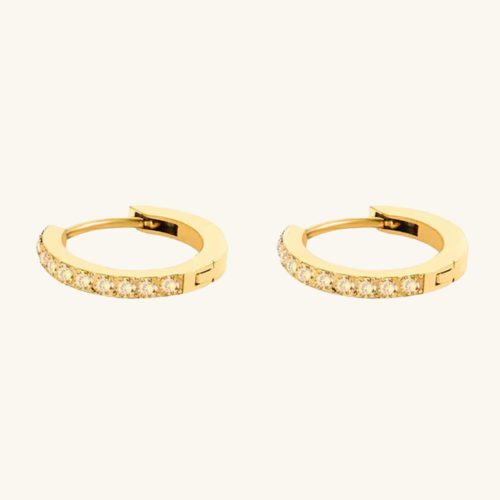 Birthstone Minimal Hoop Earrings - Wrenlee