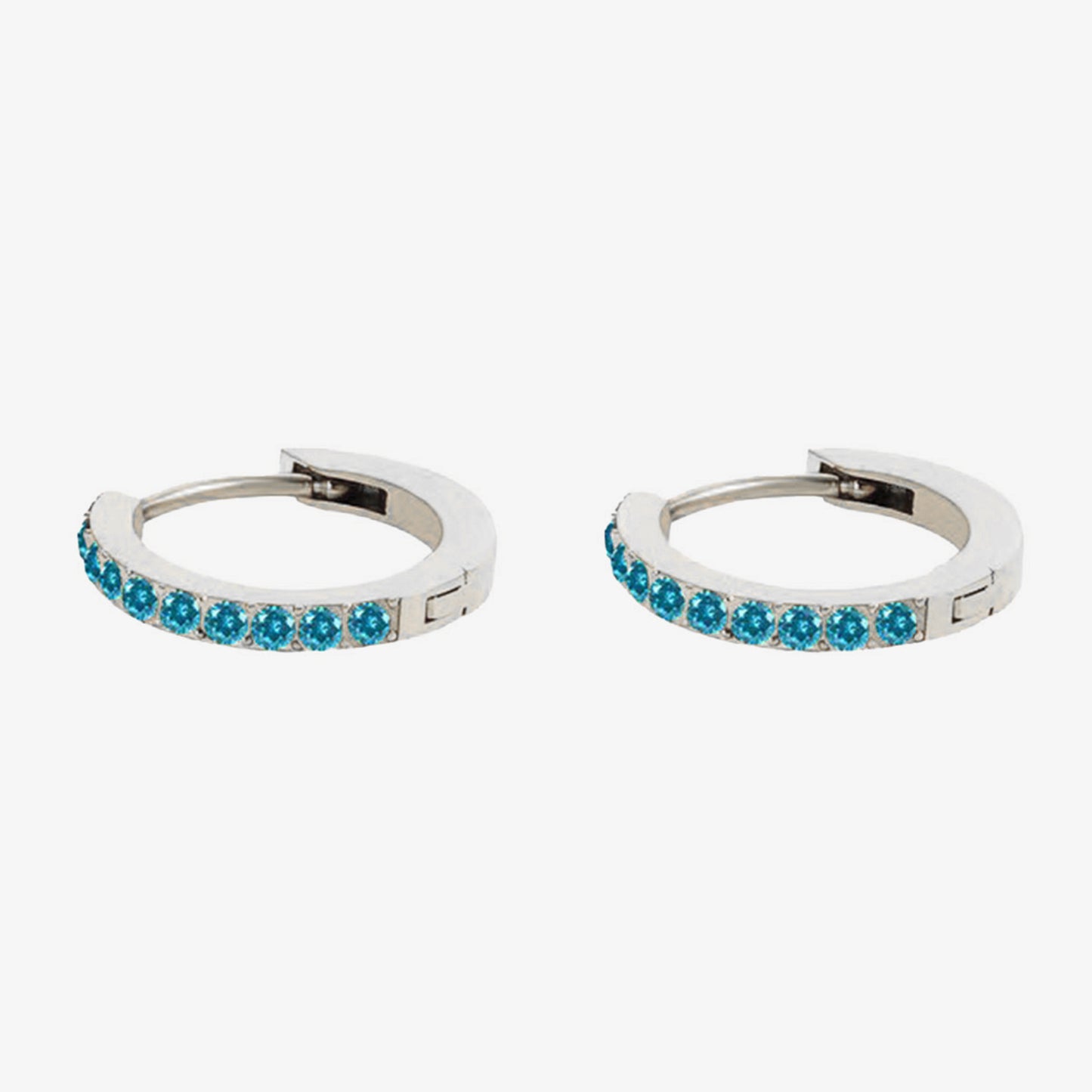 Birthstone Minimal Hoop Earrings - Wrenlee