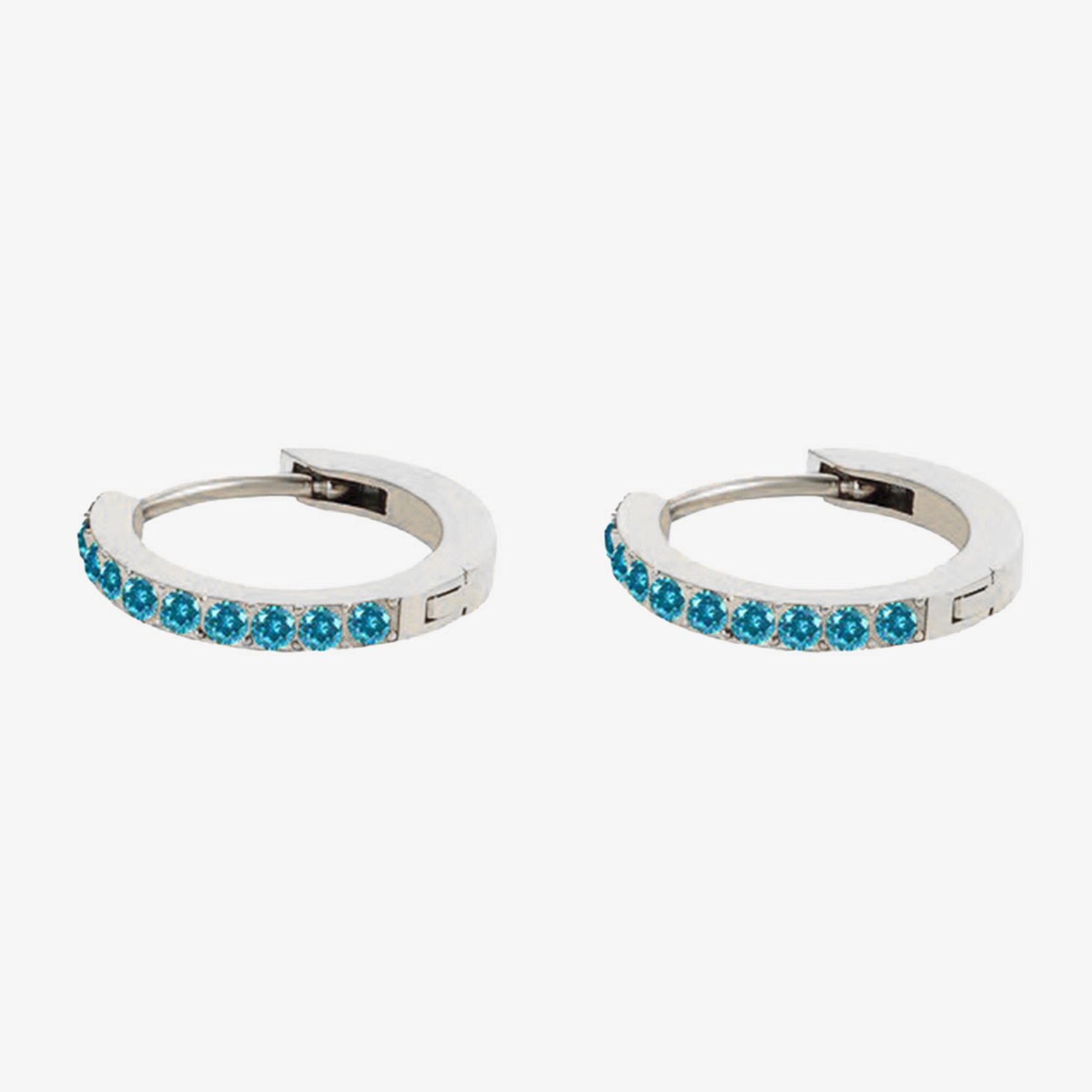 Birthstone Minimal Hoop Earrings - Wrenlee