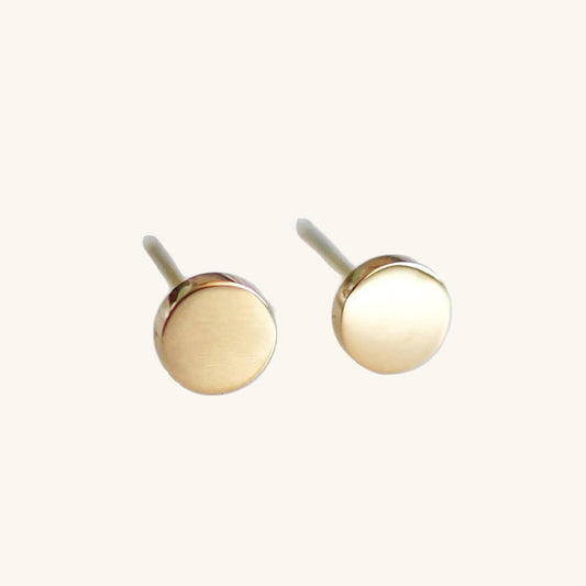 Small Round Stud Earrings