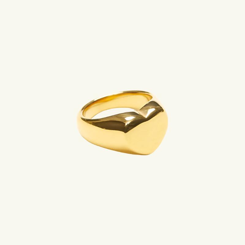 Heart Shaped Signet Ring