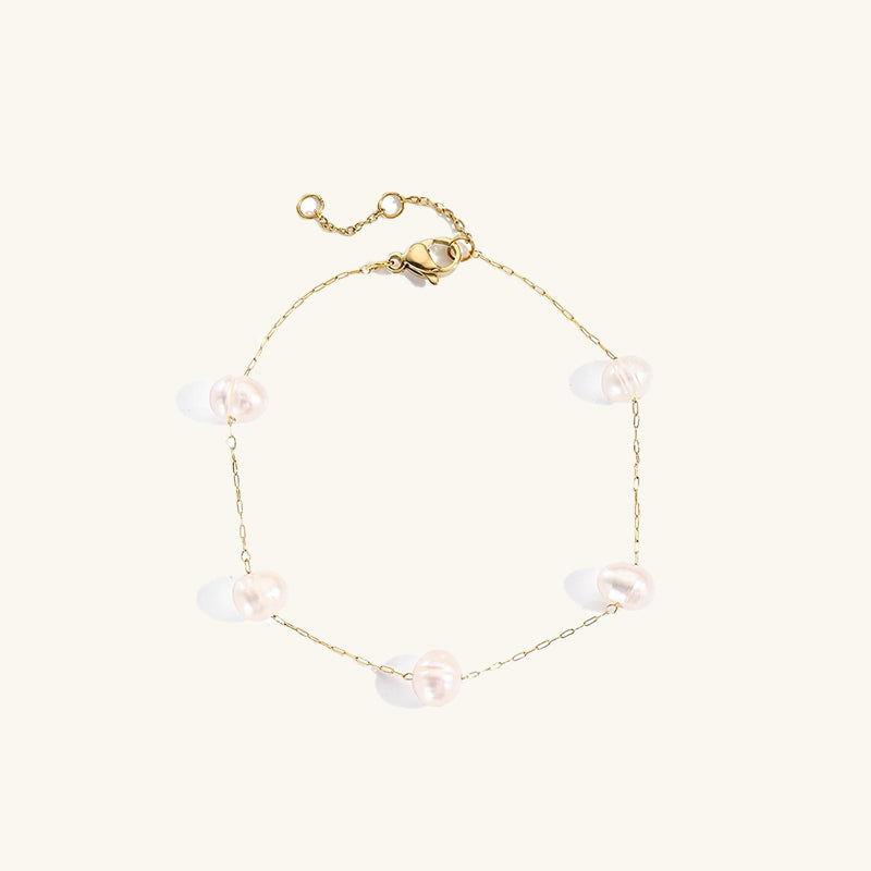 Chain Pearl Bracelet