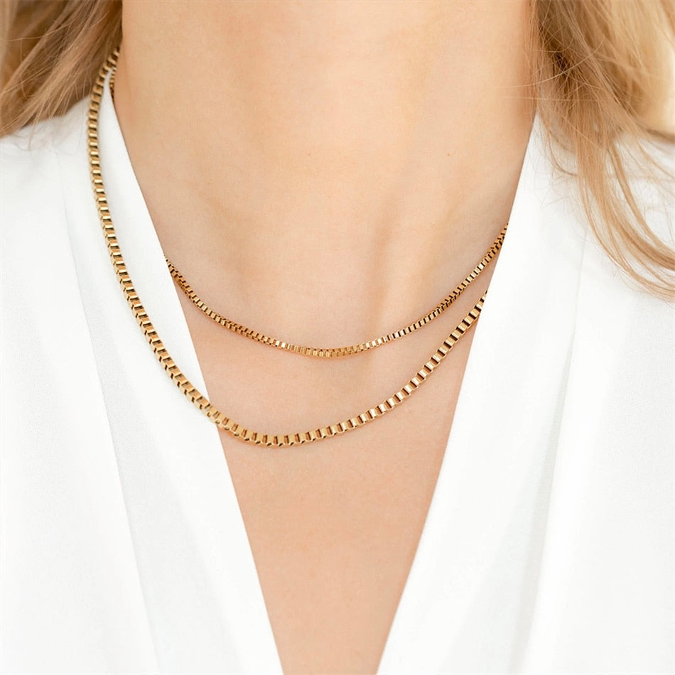 Box Chain Necklaces - Wrenlee