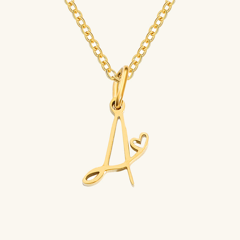 Initial Artistic Necklace