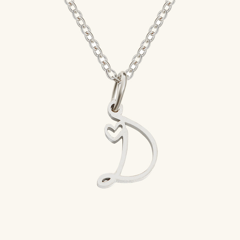 Initial Artistic Necklace